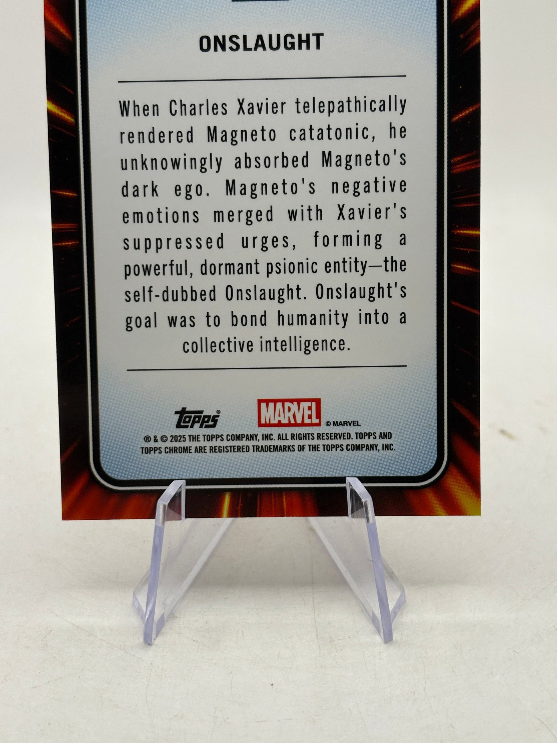 2025 Topps Chrome Marvel Onslaught Blue & Red Spider Web Refractor /62 FRENLY BRICKS - Open 7 Days