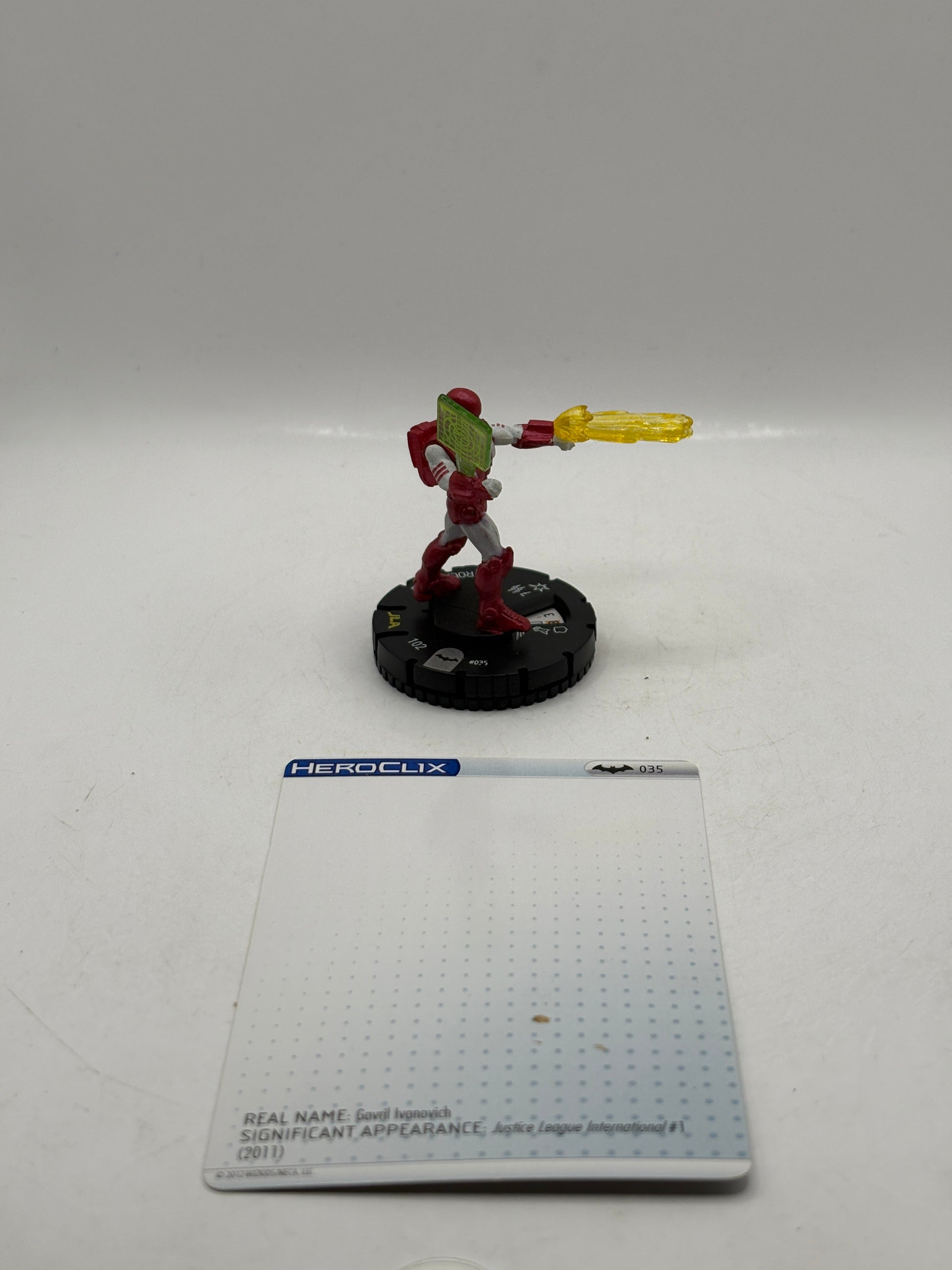 HeroClix DC Comics - Rocket Red #035 Loose Figure with Card FRENLY BRICKS - Open 7 Days