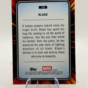 2025 Topps Chrome Marvel Blue and Red Spider Web Refractors #126 Blade /62 FRENLY BRICKS - Open 7 Days