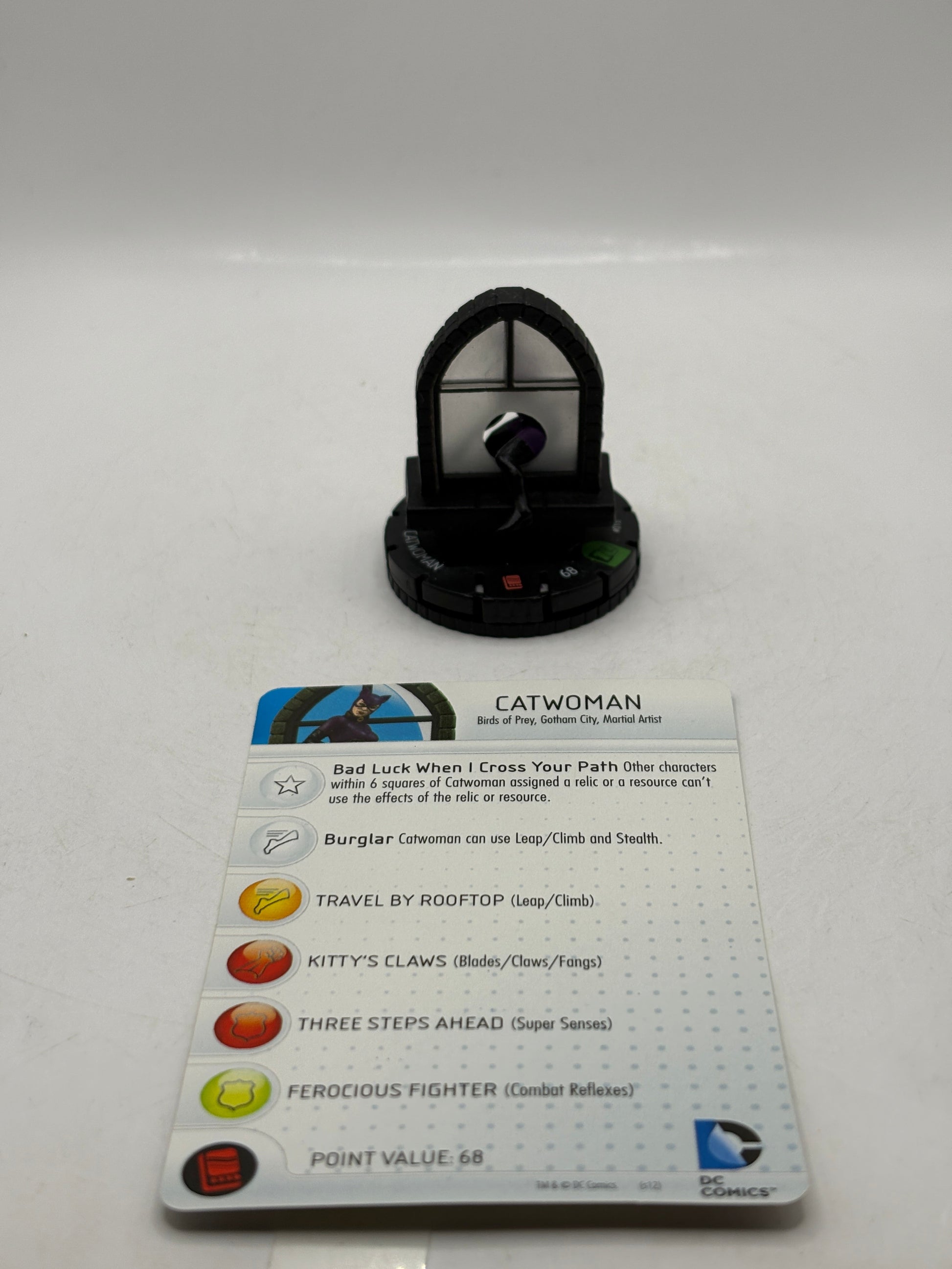 HeroClix DC Comics 10th Anniversary- Catwoman #015 Loose Figure with Card FRENLY BRICKS - Open 7 Days