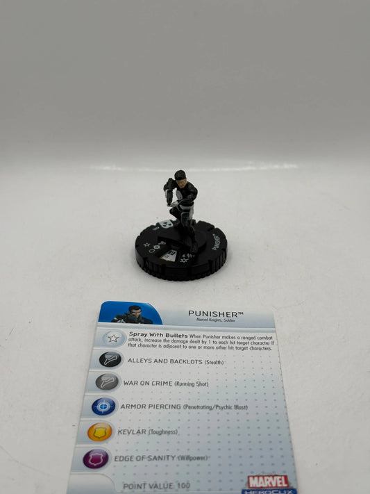 HeroClix Marvel - Punisher #205 Loose Figure with Card FRENLY BRICKS - Open 7 Days