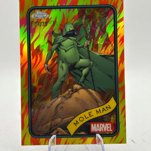 2025 Topps Chrome Marvel /39 Torch Refractor Mole Man FRENLY BRICKS - Open 7 Days