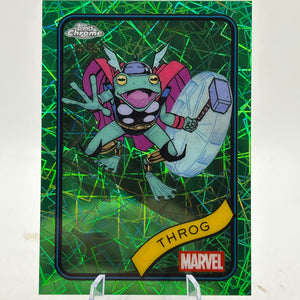 2025 Topps Chrome Marvel Comics Sapphire Edition Green /99 Throg #46 FRENLY BRICKS - Open 7 Days