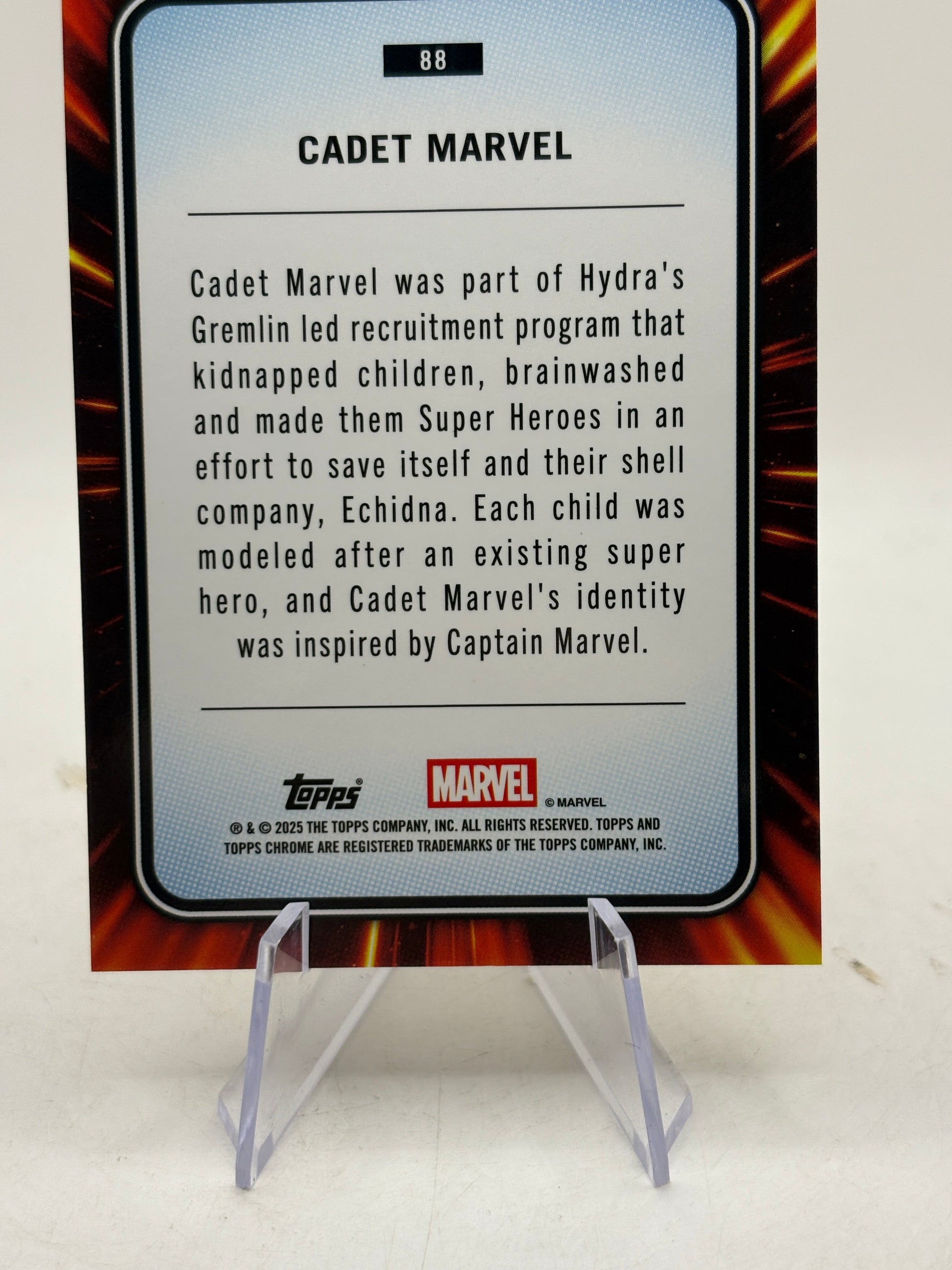 2025 Topps Chrome Marvel Cadet Gold Wave Refractor #/50 FRENLY BRICKS - Open 7 Days