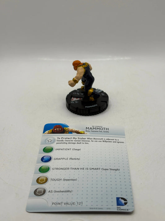 HeroClix DC Comics Mammoth #011 Loose Figure With Card FRENLY BRICKS - Open 7 Days