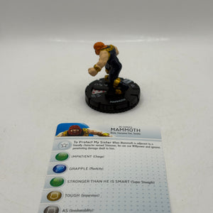 HeroClix DC Comics Mammoth #011 Loose Figure With Card FRENLY BRICKS - Open 7 Days