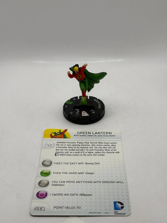 HeroClix DC Comics - Green Lantern #011 Loose Figure with Card FRENLY BRICKS - Open 7 Days