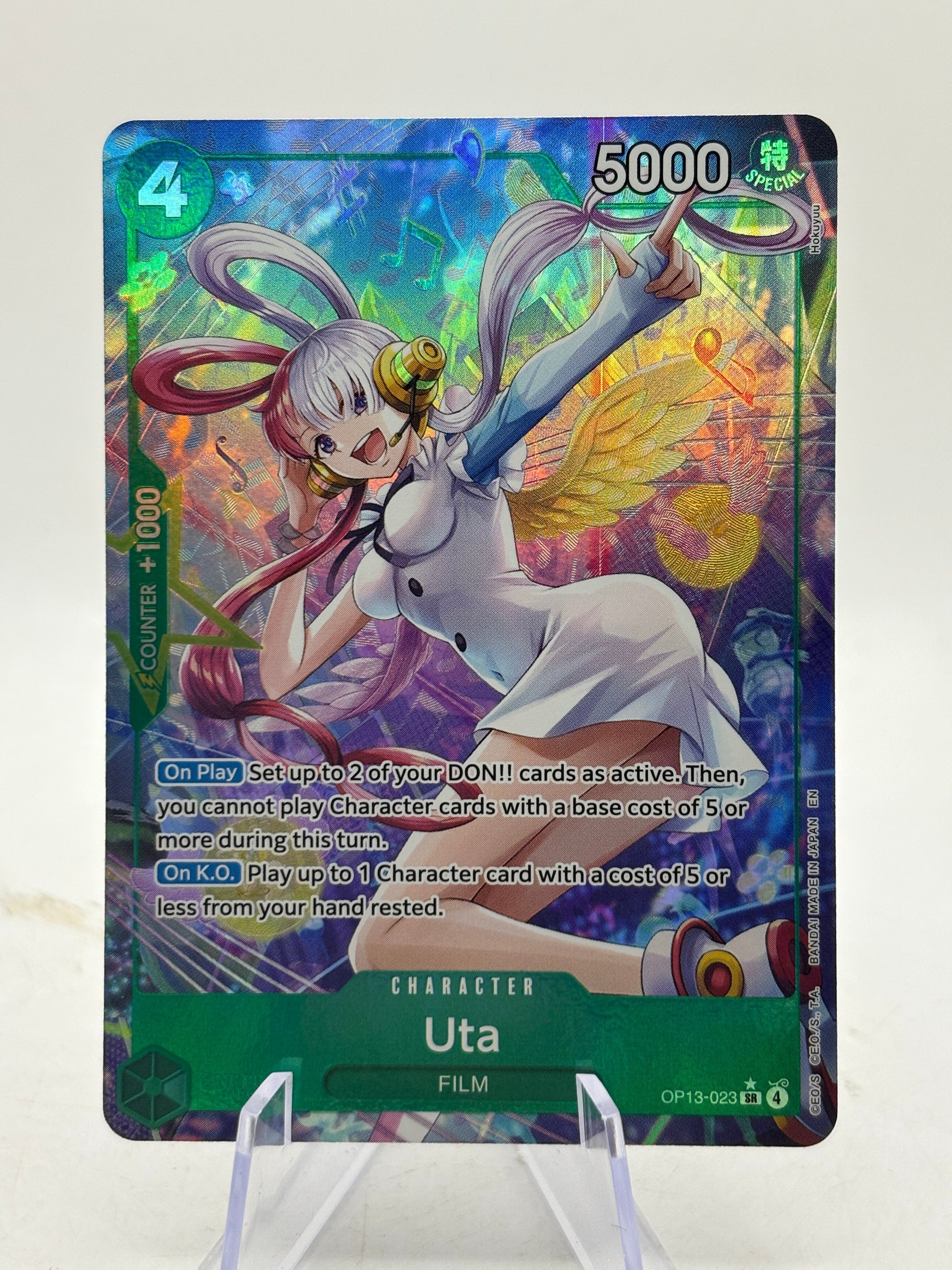 Uta OP13-023 SR (Alt Art) Carrying on His Will One Piece Card Game English NM/M FRENLY BRICKS - Open 7 Days
