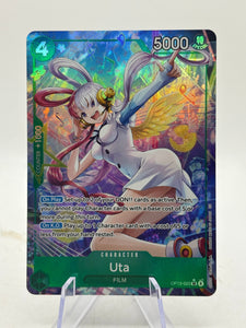 Uta OP13-023 SR (Alt Art) Carrying on His Will One Piece Card Game English NM/M