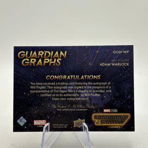 2024 UD Guardians of Galaxy Vol 3 ADAM WARLOCK by WILL POULTER AUTO #ggh-wp FRENLY BRICKS - Open 7 Days