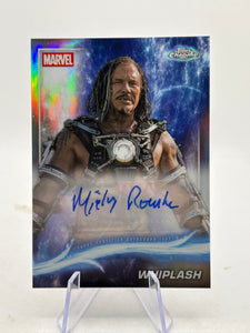 2025 Topps Chrome Marvel Studios Mickey Rourke as Whiplash Auto #AA-MKR