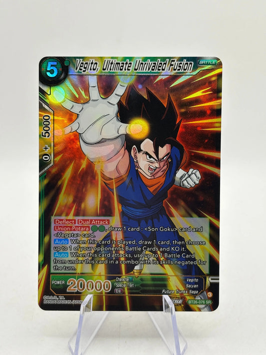 Dragon Ball Super Masters - Vegito, Ultimate Unrivaled Fusion BT26-076 SR NM FRENLY BRICKS - Open 7 Days