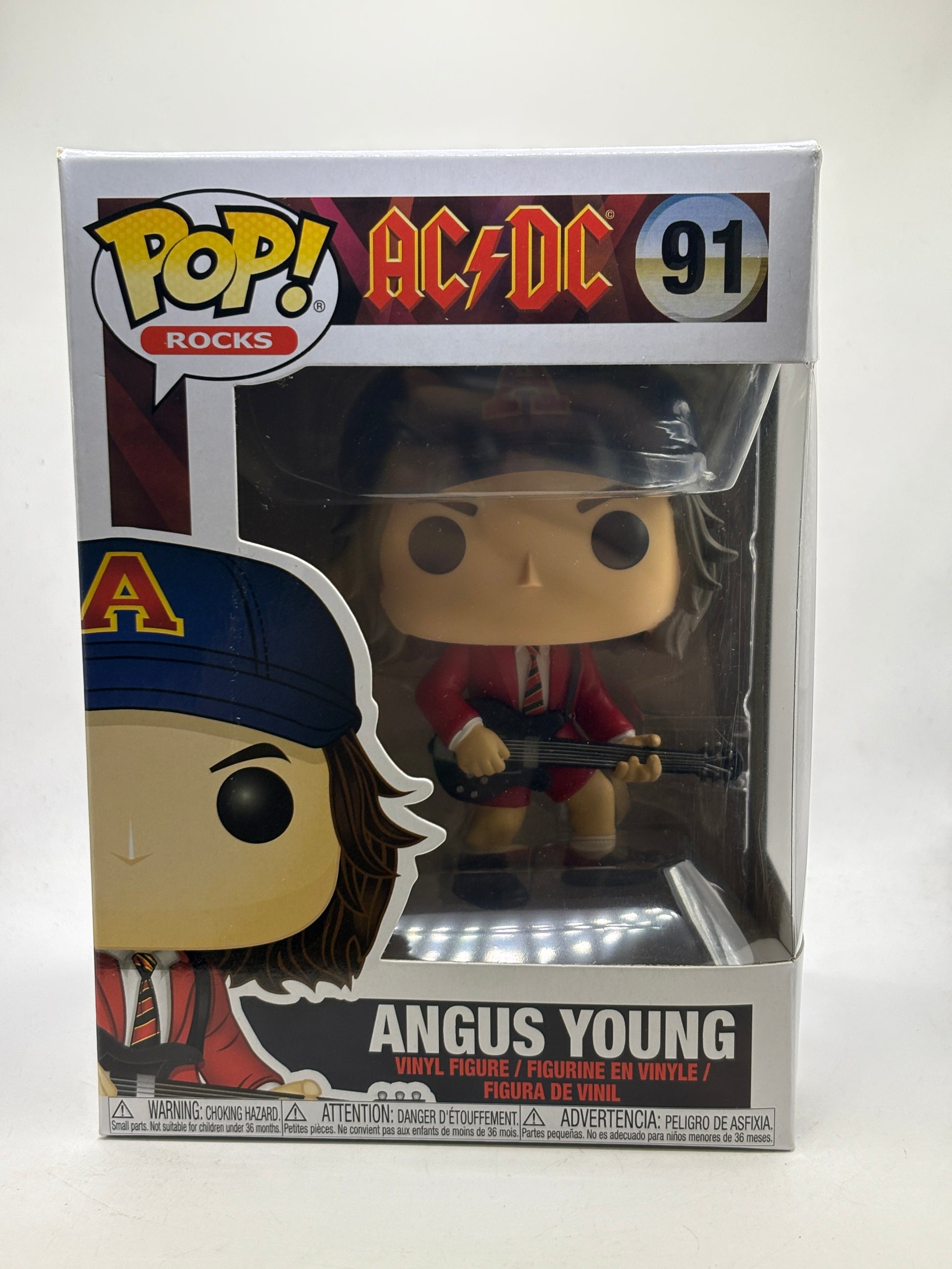Funko POP! Rocks ACDC #91 Angus Young Red Suit Vinyl Figure image 1
