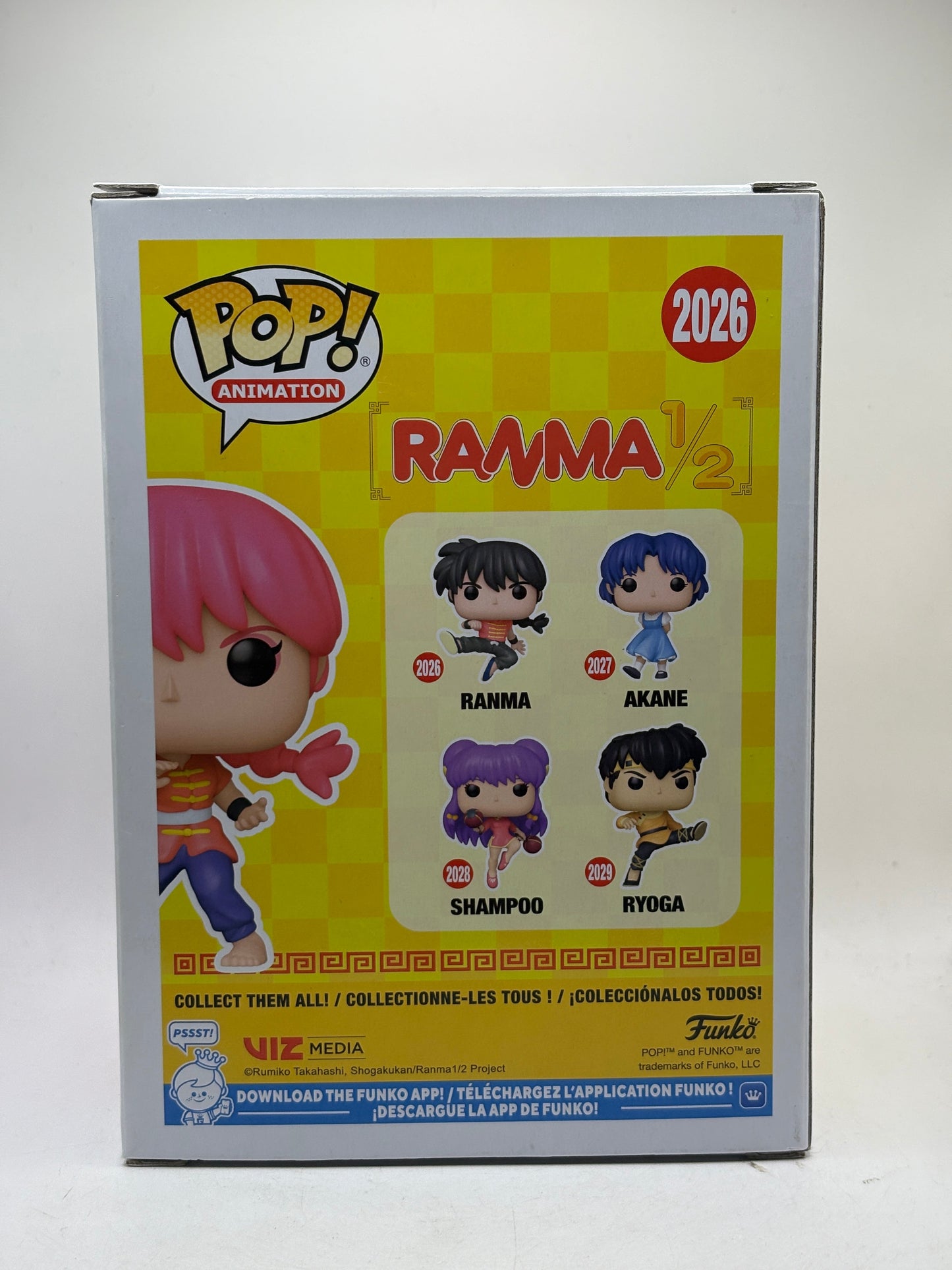 Funko POP! Animation Ranma 1/2 #2026 Ranma Limited Chase FRENLY BRICKS - Open 7 Days