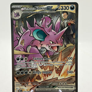 Pokemon TCG SV Destined Rivals - Team Rocket’s Nidoking EX 233/182 SIR NM FRENLY BRICKS - Open 7 Days