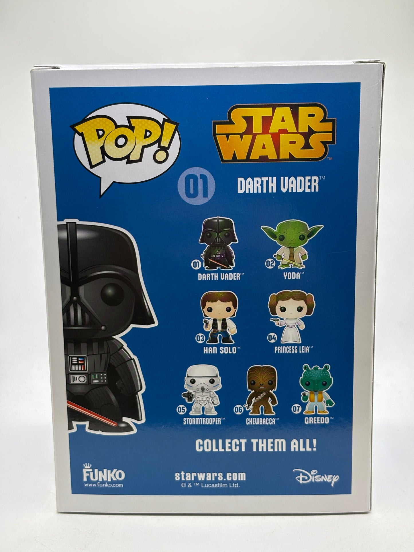 Funko POP! Star Wars #01 Darth Vader Chrome Vinyl Bobble-Head