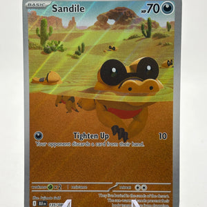 Pokemon TCG SV Black Bolt - Sandile 135/086 Illustration Rare LP FRENLY BRICKS - Open 7 Days
