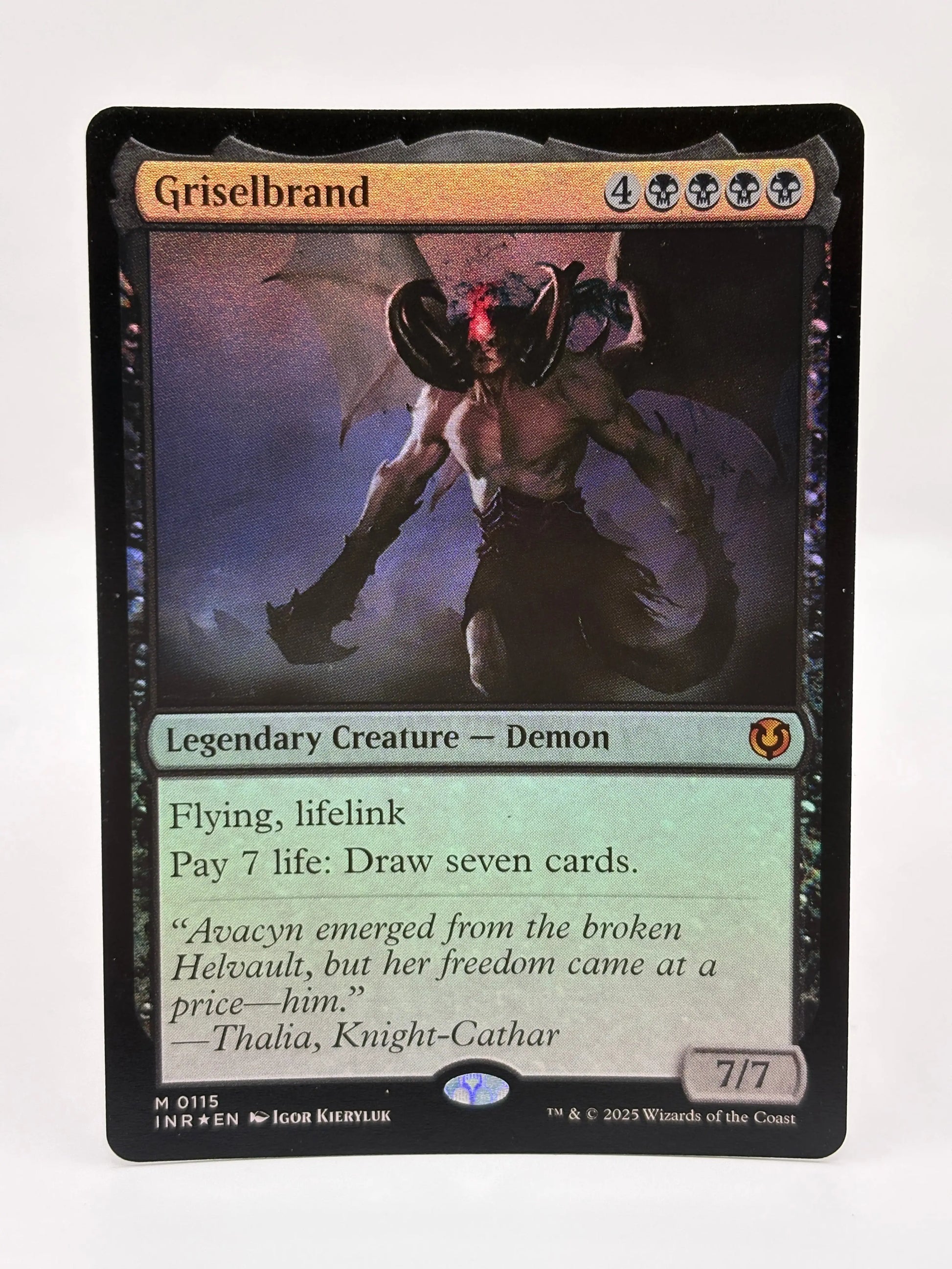 Magic The Gathering - Griselbrand Foil Legendary Creature M #0115 INR LP FRENLY BRICKS - Open 7 Days