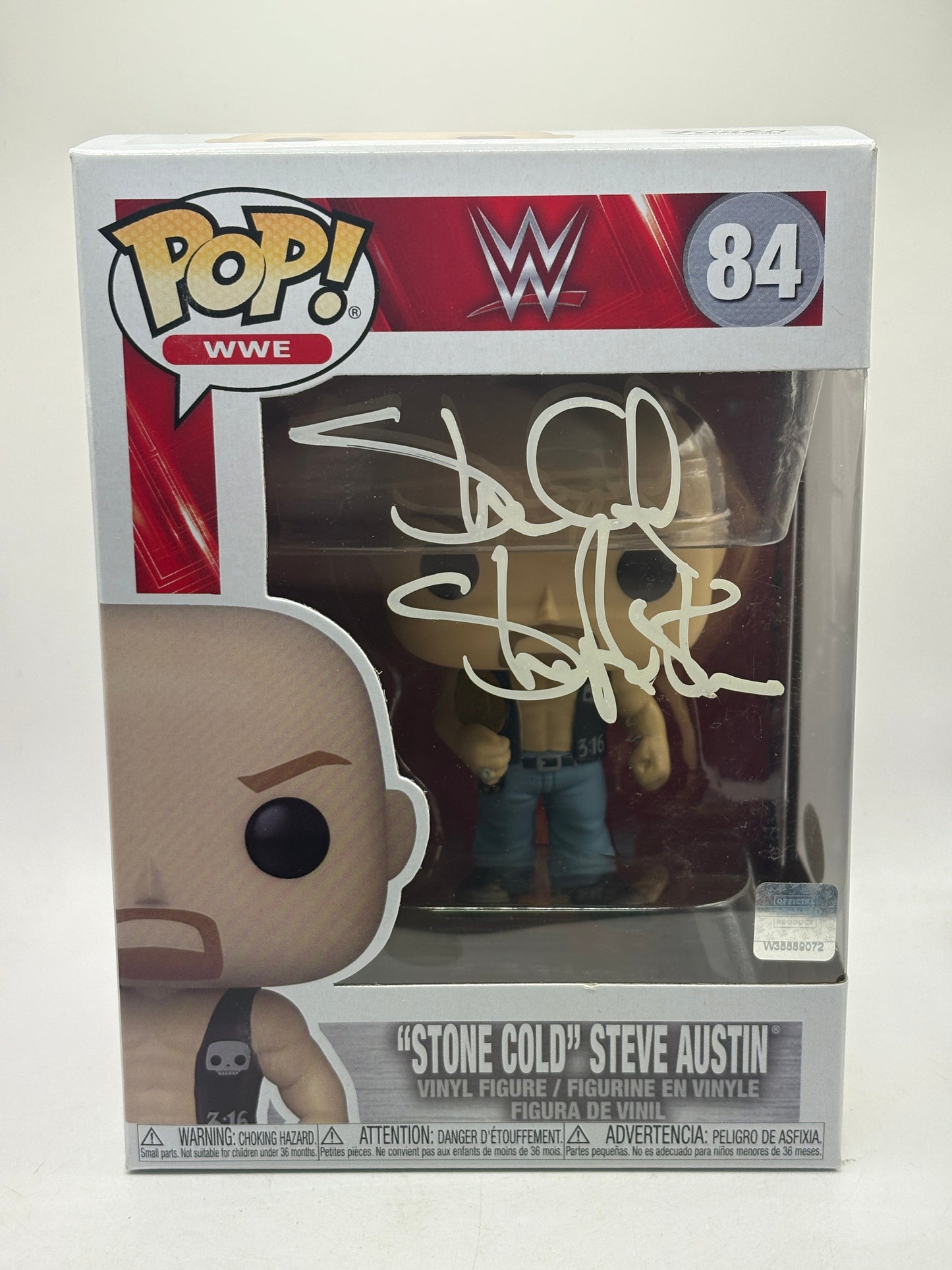 Funko POP! WWE #84 Stone Cold Steve Austin Signed with JSA Certification FRENLY BRICKS - Open 7 Days