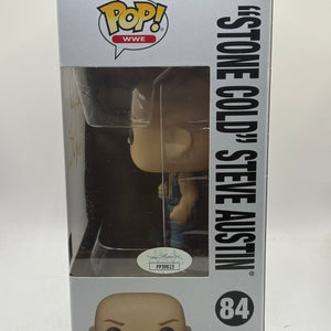 Funko POP! WWE #84 Stone Cold Steve Austin Signed with JSA Certification FRENLY BRICKS - Open 7 Days