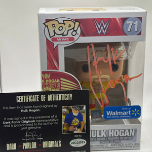 Funko POP! WWE Hulk Hogan Signed Autographed #71 with DPO COA FRENLY BRICKS - Open 7 Days