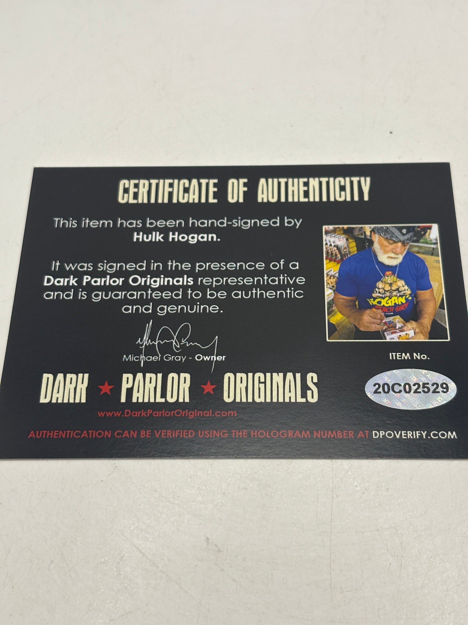 Funko POP! WWE Hulk Hogan Signed Autographed #71 with DPO COA FRENLY BRICKS - Open 7 Days