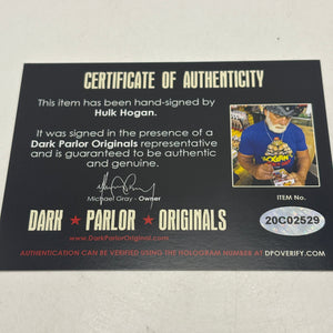 Funko POP! WWE Hulk Hogan Signed Autographed #71 with DPO COA FRENLY BRICKS - Open 7 Days