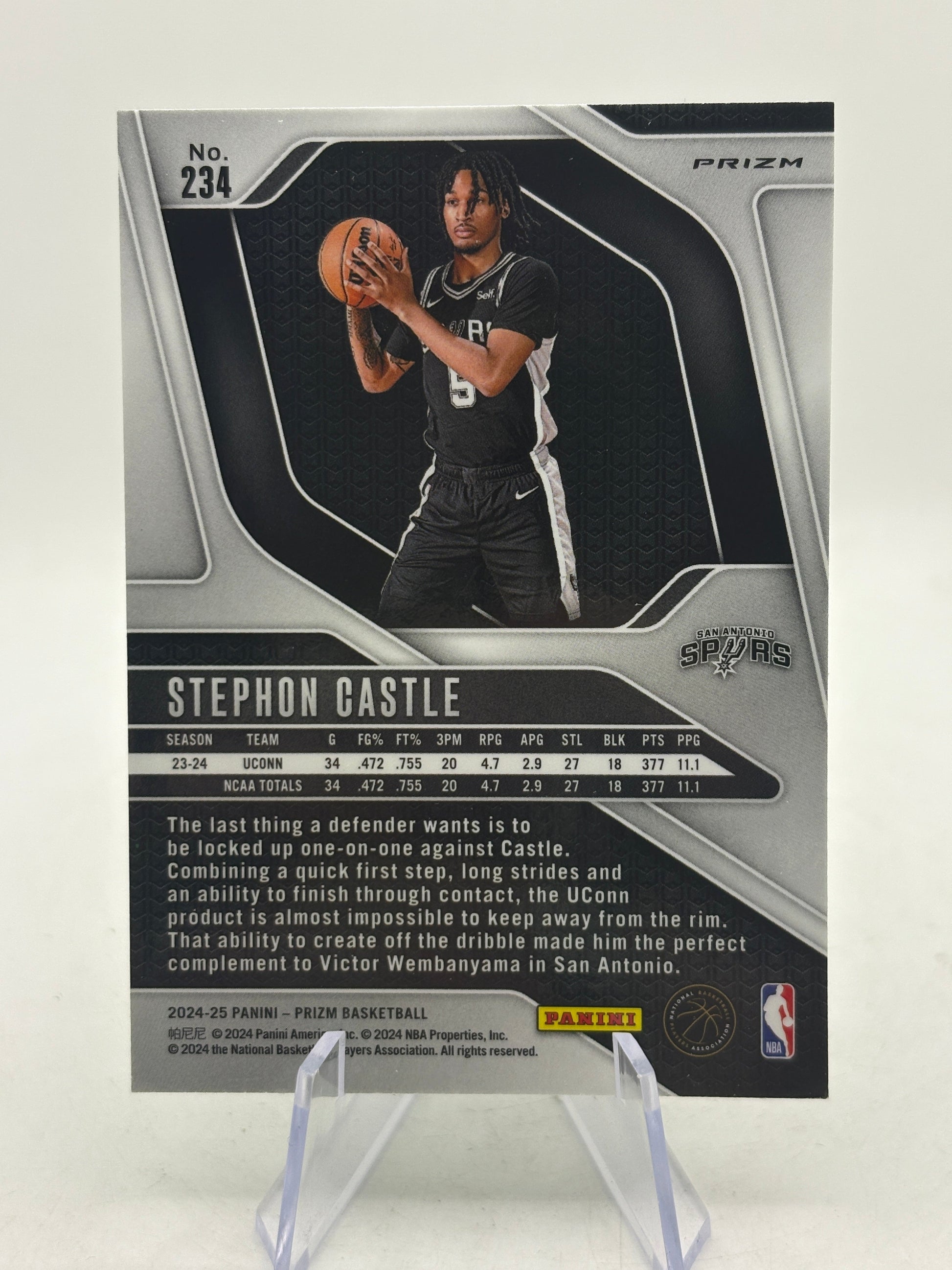 Stephen Castle 2024-25 Panini Prizm Rookie Green FRENLY BRICKS - Open 7 Days