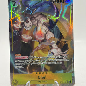 One Piece TCG - Enel OP05-100 SR* Alternate Art FRENLY BRICKS - Open 7 Days