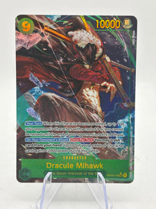 One Piece The Azure Sea's Seven Dracule Mihawk Secret Rare SEC Alt Art #OP14-119