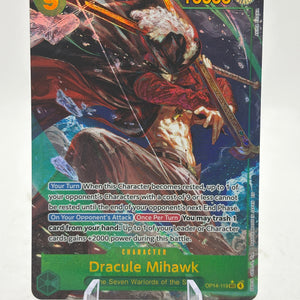 One Piece The Azure Sea's Seven Dracule Mihawk Secret Rare SEC Alt Art #OP14-119 FRENLY BRICKS - Open 7 Days