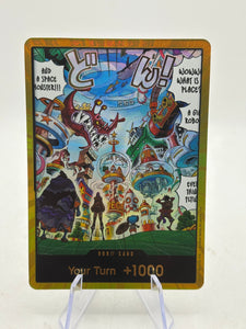 DON!! Card (Egghead) (Gold) One Piece Card Game - The Azure Sea's Seven Eng NM/M