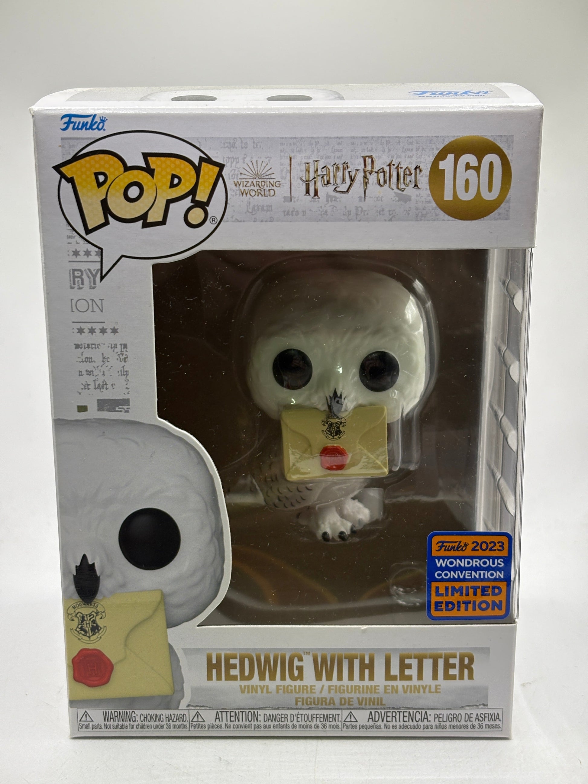 Funko Pop! Movies: Hedwig with Letter #160 Wondrous Convention Vinyl Figure FRENLY BRICKS - Open 7 Days