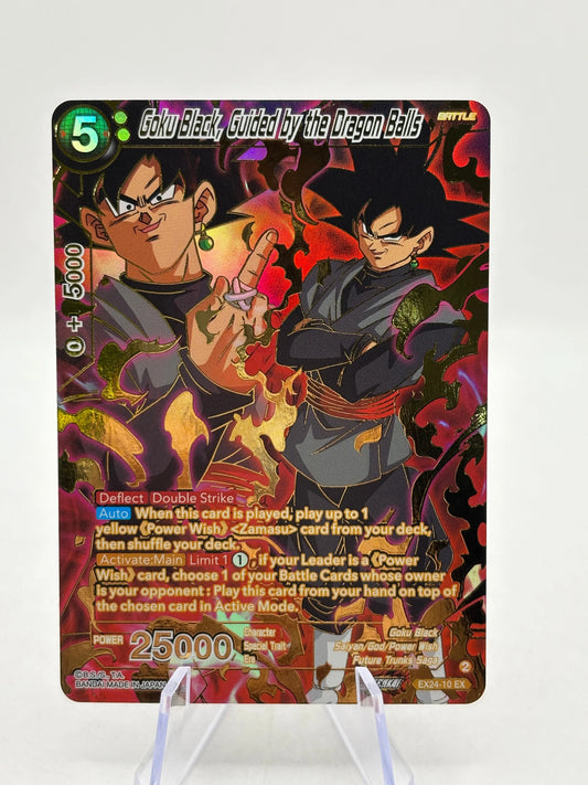 Dragon Ball Super Masters - Goku Black, Guided by the Dragon Balls EX24-10 Gold FRENLY BRICKS - Open 7 Days