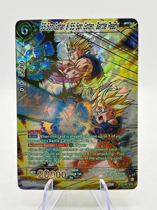 Dragon Ball Super Masters - SS Son Gohan & SSB Vegeta Son Goten, Battle Ready BT22-067 SPR FRENLY BRICKS - Open 7 Days