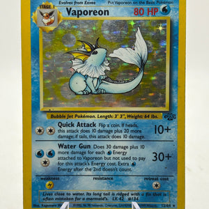 Pokemon TCG WOTC Jungle - Vaporeon 12/64 Rare Holo HP FRENLY BRICKS - Open 7 Days