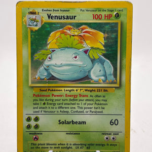 Venusaur Base Set 15/102 1995 Pokémon TCG - Unlimited - Holo Rare - HP/DMG FRENLY BRICKS - Open 7 Days