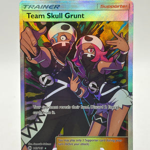 Pokemon TCG Sun Moon Base - Team Skull Grunt 149/149 Full Art LP FRENLY BRICKS - Open 7 Days