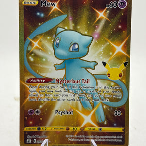 Pokemon TCG Celebrations - Mew 025/025 Full Art HEAVILY PLAYED FRENLY BRICKS - Open 7 Days