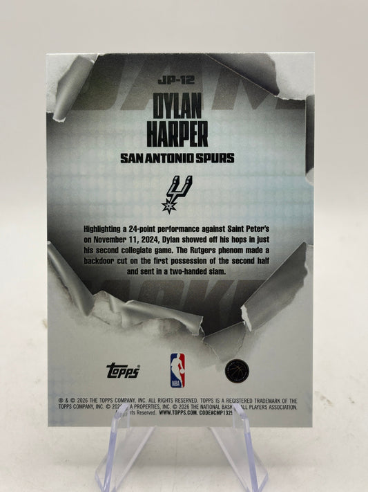 Dylan Harper 2025-26 Topps NBA Hoops RC Rookie Jam Packed Foil Insert Spurs FRENLY BRICKS - Open 7 Days