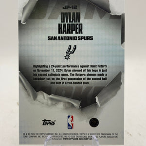 Dylan Harper 2025-26 Topps NBA Hoops RC Rookie Jam Packed Foil Insert Spurs FRENLY BRICKS - Open 7 Days