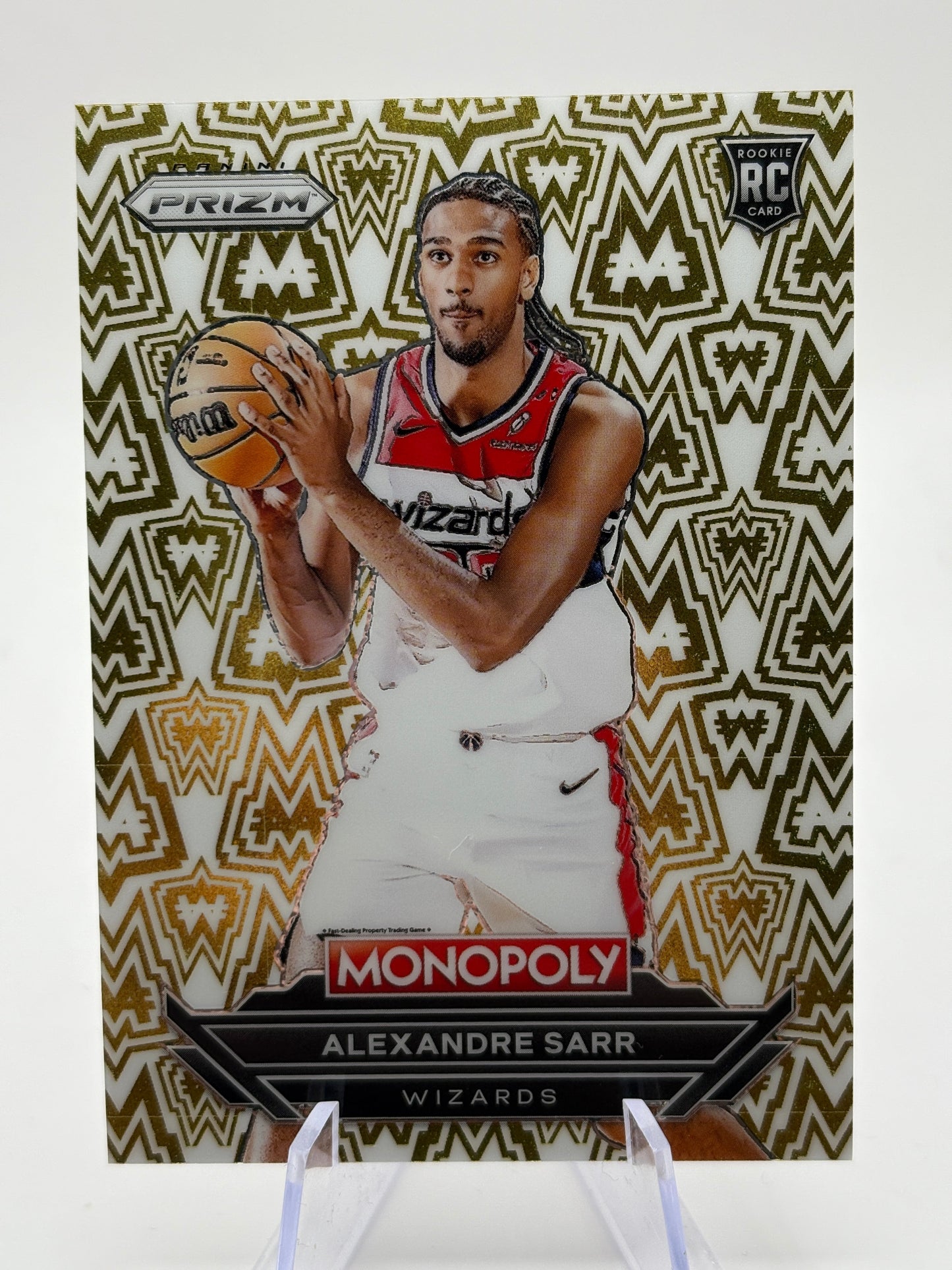 2024-25 Panini Prizm Monopoly Alexandre Sarr Rookie White Money Case Hit SP MINT FRENLY BRICKS - Open 7 Days