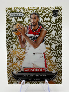 2024-25 Panini Prizm Monopoly Alexandre Sarr Rookie White Money Case Hit SP MINT