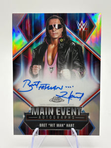 2026 Topps Chrome WWE Bret "Hit Man” Hart Main Event Autographs Auto #MEA-BH
