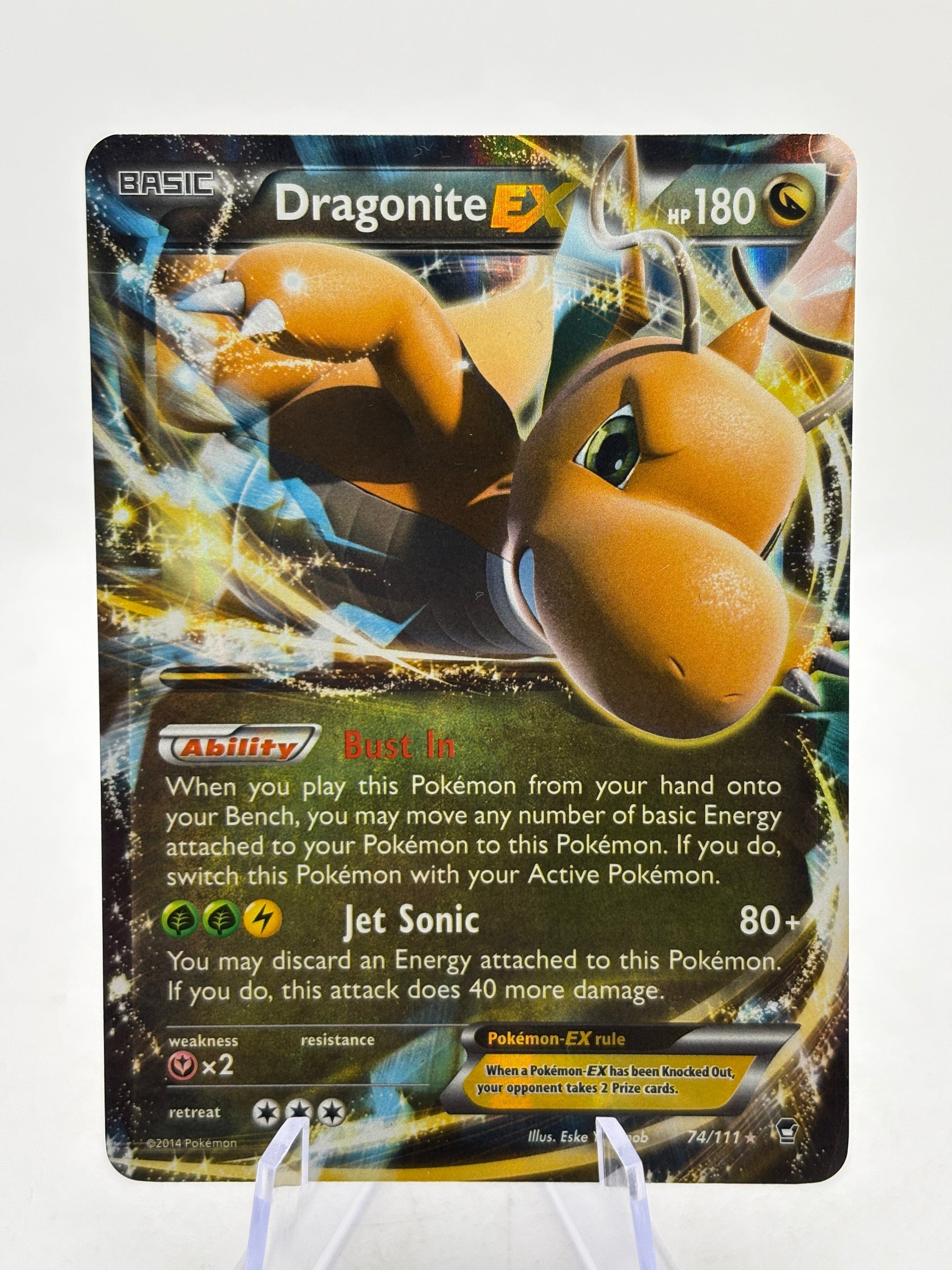 Pokemon TCG XY Furious Fists - Dragonite EX 74/111 MP FRENLY BRICKS - Open 7 Days