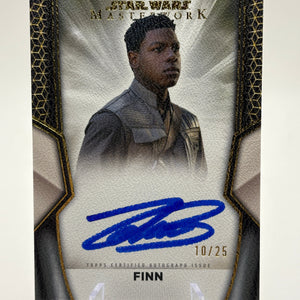 Finn Silver Metal Border Auto /25 2025 Topps Star Wars Masterwork John Boyega FRENLY BRICKS - Open 7 Days