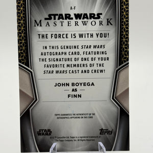 Finn Silver Metal Border Auto /25 2025 Topps Star Wars Masterwork John Boyega FRENLY BRICKS - Open 7 Days