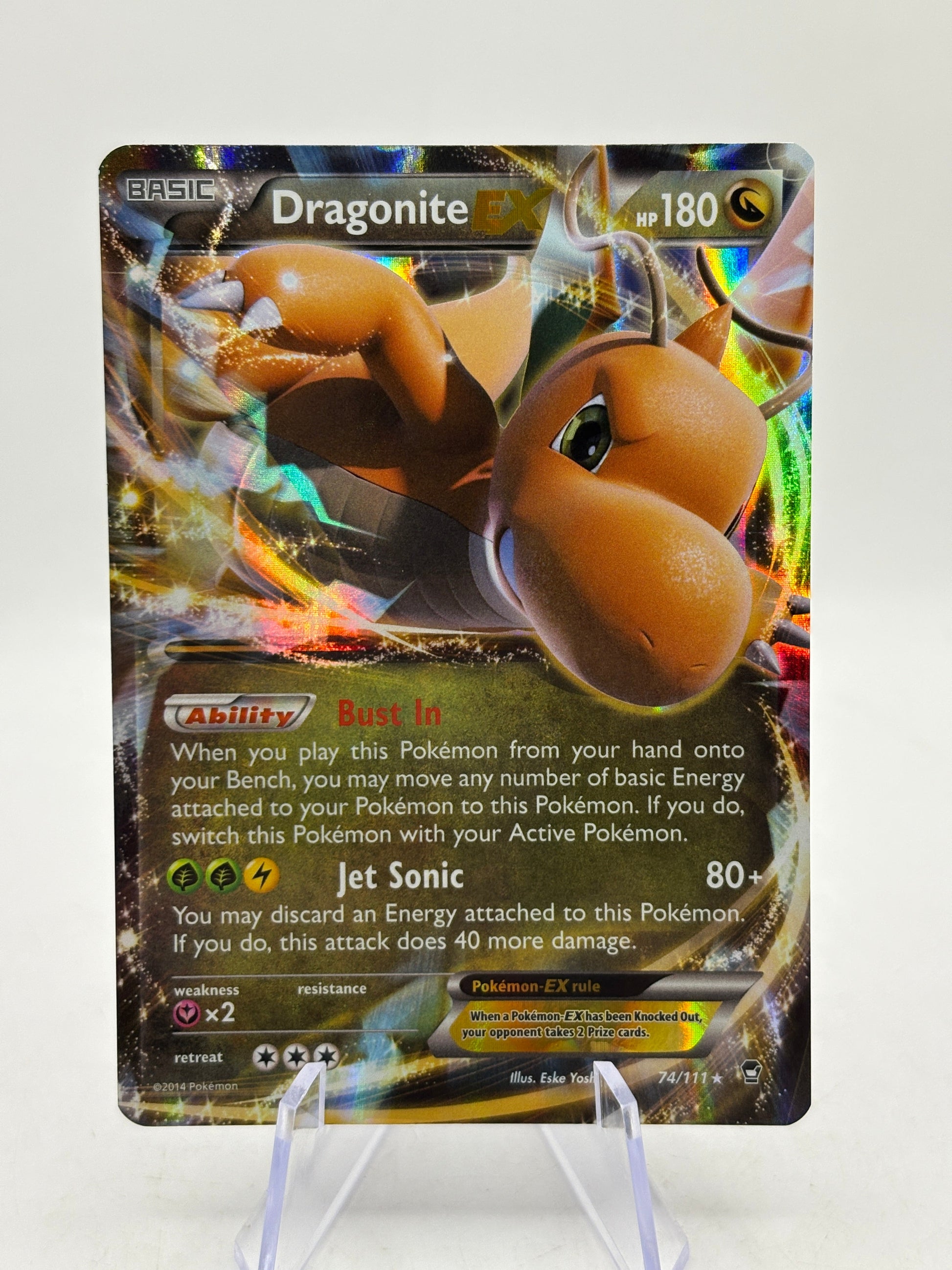Pokemon TCG XY Furious Fists - Dragonite EX 74/111 MP (1) FRENLY BRICKS - Open 7 Days
