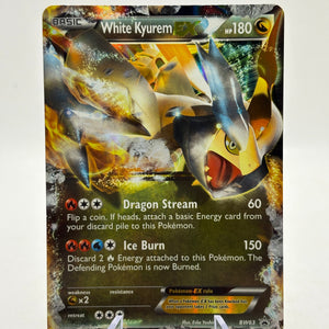 Pokemon TCG Black White Promo - White Kyurem EX BW63 Black Star Promo LP FRENLY BRICKS - Open 7 Days