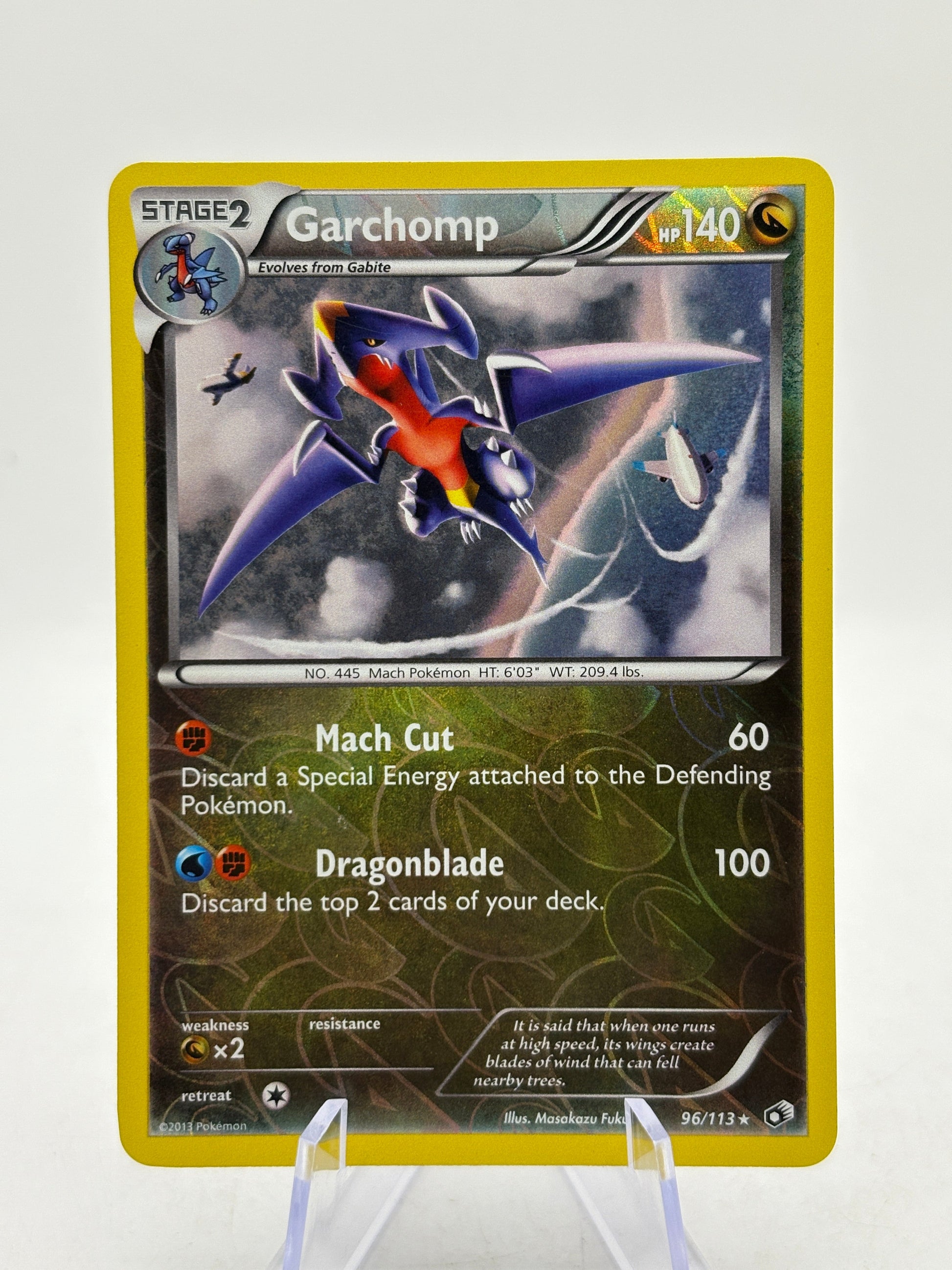 Pokemon TCG Black White Legendary Treasures - Garchomp 96/113 Rare Reverse Holo MP FRENLY BRICKS - Open 7 Days